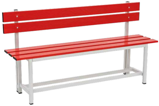 PANCA SMONTATA CON DOGHE IN LEGNO COMPLETA DI SCHIENALE